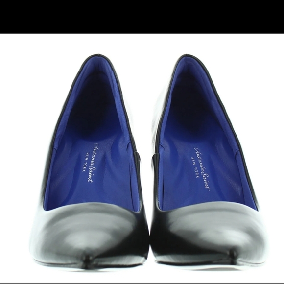 Antonia Saint Victoria High Heel 3.5" Standard B Fit Black Leather  7 NWT - Picture 9 of 11